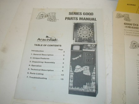 Arachnid (6000 Series) English Mark Darts Super-6 (Parts Manual) (Item #155) $19.99