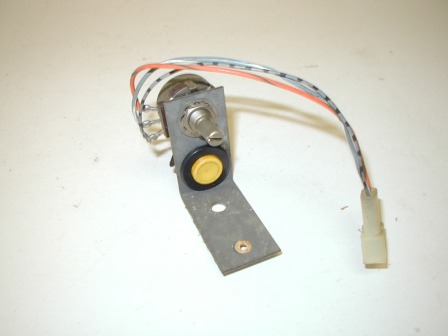 Taito / Operation Wolf Volume Potentiometer and Test Switch Button on Bracket (Item #2) $18.99