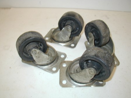 2 1/2 Inch Caster Set From A Daytona- USA Sitdown Cabinet (Item #10) $24.99