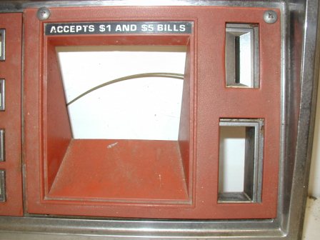 Rowe R 88 Jukebox Selector Panel / Bill Acceptor Plastic Trim Held On With Screws / Original MountingTabs Broken Off (Item #72) (Image 2)