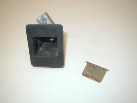 Rowe R85 Jukebox Coin Return Bezel With Mounting Brackets (Dirty / Some Rust On Flap) (Item #23) $16.99