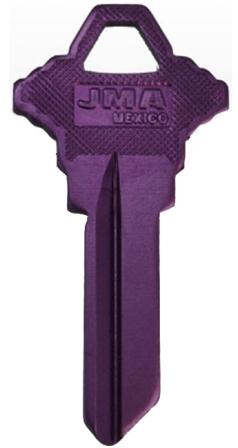 Schlage SC1 Purple Aluminum Key Blank $1.99