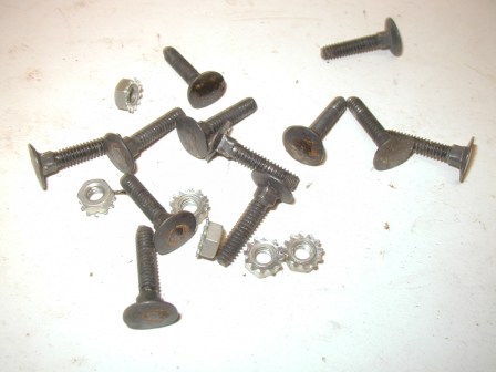 Flat Head Carriage Bolts (1/4-20 Thread) (From Mocap Boxing Monitor Mounting Brackets (Item #24) $5.50