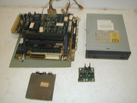 Merit Countertop Cabinet (PCBs and Drive) (Working But With Checksum Error) (020-101-001) (486 Rev3A) (0818980404A) (Item #7) $64.99