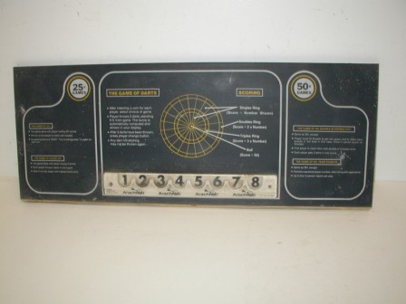 Arachnid Darts Control Panel (24 1/2 X 9 1/2) (Dirty) (Item #4) $34.99