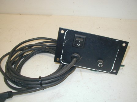 Dual Pole Cabinet Switch / Fuse Holder on Bracket With14 1/2 Ft Power Cord / From a Virtua Fighter 3 Cabinet) (Item #21) $36.99