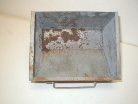 Arachnid Darts Metal Coin Box (8 7/8 Wide X 6 7/8 Deep X 6 3/4 Tall) (Some Rust) (Item #63) (Image 2)