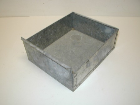 Unknown Metal Coin Box (9 3/4 Deep X 8 Wide X 4 Tall At Front and 3 1/4 At Back) (Item #47) $24.99