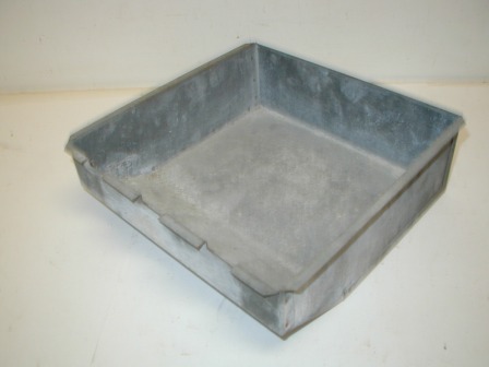 Metal Coin Box With Handle (Some Rust On Bottom) (10 3/8 Deep X 10 5/8 Wide X 3 1/2 Tall) (Item #74) $24.99