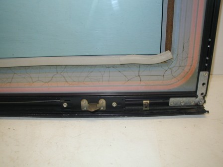 Rowe R 84 Jukebox Lid Glass With Locking Mechanism (No Key For Lock) (Some Cracks In Paint At Bottom Of Glass) (Item #63) (Image 5)