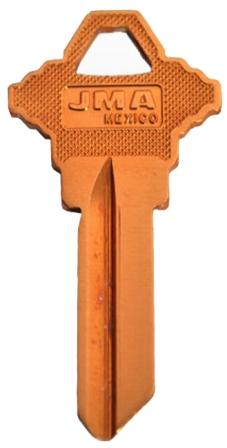 Schlage SC1 Orange Aluminum Key Blank $1.99