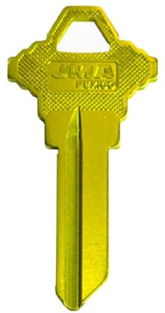 Schlage SC1 Yellow Aluminum Key Blank $1.99