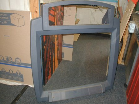 Atari / Maximum Force Pedestal Cabinet / 35 Inch Monitor Bezel with Glass (Marquee Plexi on Top Is Cracked) (Item #14) $149.99