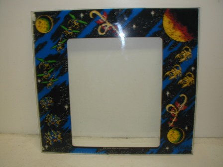 Bally / Galaga Monitor Glass (2 Small Bare Spots On Edge Shown In Next 2 Pictutes (Item #20) $99.99