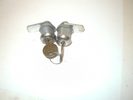 2 Used 7/8 Cam Locks and Two Keys (Keyed Alike) (Item #74) $5.99